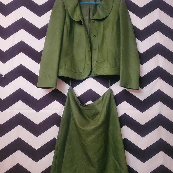 Wool/silk blend suit skirt* - Picture 3 of 4